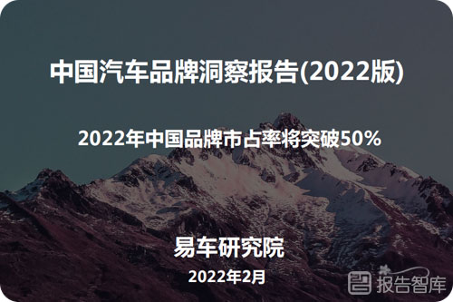 中国汽车品牌市场占有率，2022中国汽车品牌洞察报告