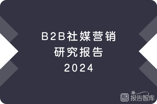 2024B2B社媒营销研究报告，社媒数据和洞察分析